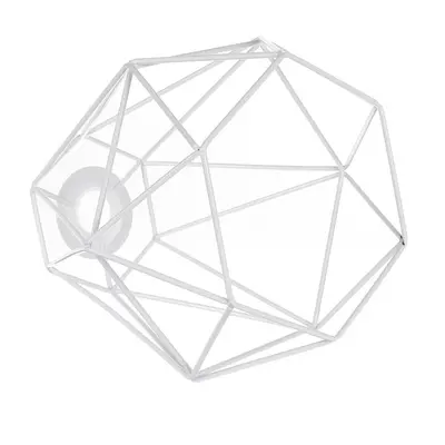 (White) Geometric Wire Ceiling Pendant Light /Lampshade Metal Cage Kitchen Dining Cafe Without B