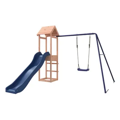 (solid douglas wood) vidaXL Outdoor Playset Wooden Playground Set Swing Set Wood Pine