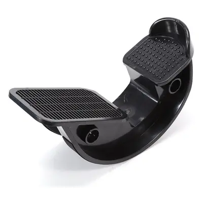 (Black) Foot Stretcher Rocker Ankle Muscle Calf Stretch Board Yoga Sports Massage Pedal Fitness 