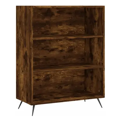 (smoked oak) vidaXL Bookcase Display Cabinet Sideboard Bookshelf Brown Oak Engineered Wood