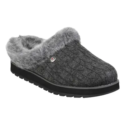 (4 UK, Charcoal) Skechers Womens/Ladies Keepsakes Ice Angel Slip On Mule Slippers