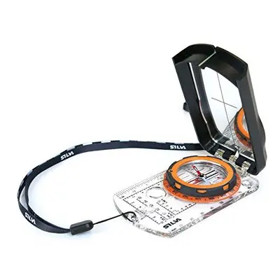 Ranger Advanced Compass with Mirror Slope Card and Distance Lanyard Orange