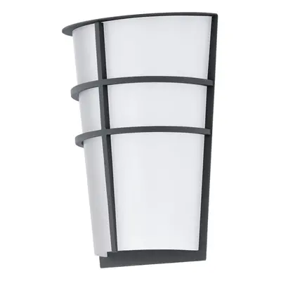 IP44 Outdoor Wall Light Anthracite Modern Diffused Lantern 2.5W Built in LED