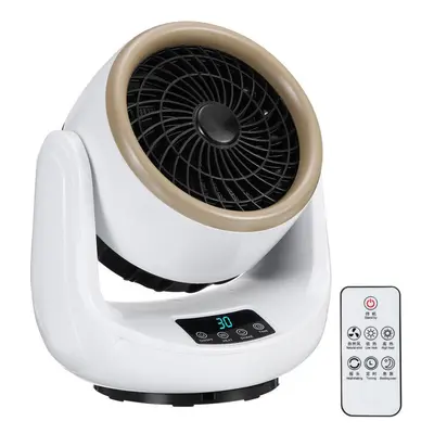 (US Plug) 1500W Portable Desktop Electric Heater Gear Electric Air Fan Heater Cold and Hot Dual 