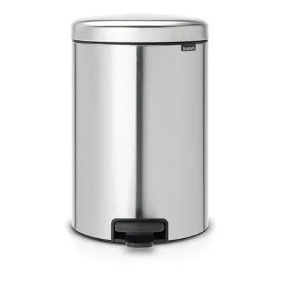 Brabantia Pedal Bin newIcon with Plastic Inner Bucket, Litre - Matt Steel Fingerprint Proof