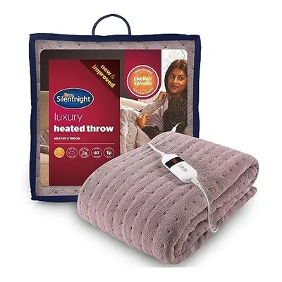 Silentnight Comfort Control Heated Throw - Fleece Heating Overblanket Electric Heated Throw - Lu