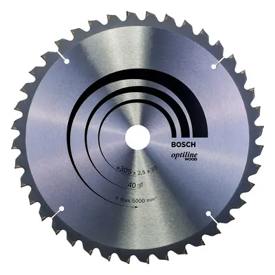 Bosch Optiline Mitre Circular Saw Blade for Wood, 305mm x 2.8mm x 30mm, Teeth, Silver