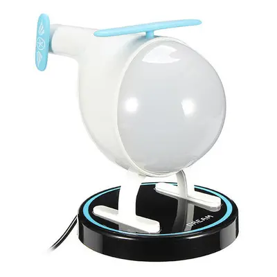 (White) Rechargeable USB Touch Sensor Helicopter LED Night Light Colorful Timer Atmosphere Lamp