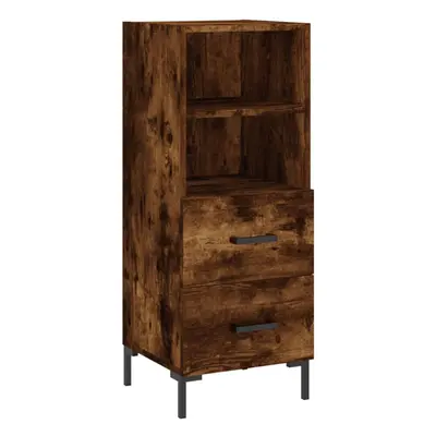 (smoked oak) vidaXL Sideboard Storage Side Cabinet Cupboard Concrete Grey Engineered Wood