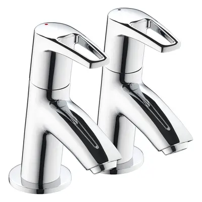 Bristan SM 1/2 C Smile Basin Taps - Chrome Plated