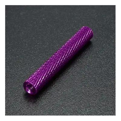 (Purple) M3AS16 50Pcs M3 30mm Knurled Standoff Bolt Aluminum Alloy Anodized Spacer Multicolor