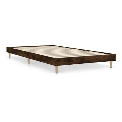 (smoked oak, x cm) vidaXL Bed Frame Home Bedroom Bed Base Bedstead Platform Bed Engineered Wood