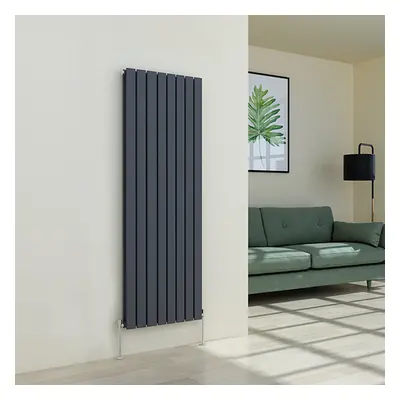 (1600 x 546mm Double, Anthracite) Flat Panel Designer Radiator