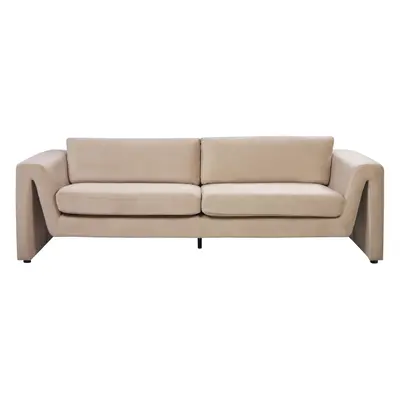 Velvet Sofa Beige MAUNU