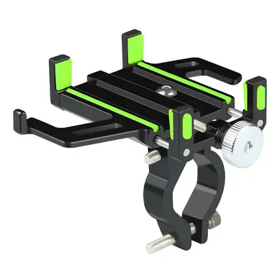 (Green) Aluminum Alloy Bike Motorcycle Handlebar Phone Holder