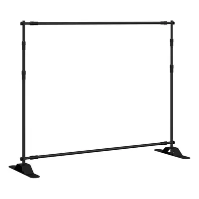 (254 x cm) vidaXL Backdrop Stands Adjustable Background Support Stand pcs Black Steel