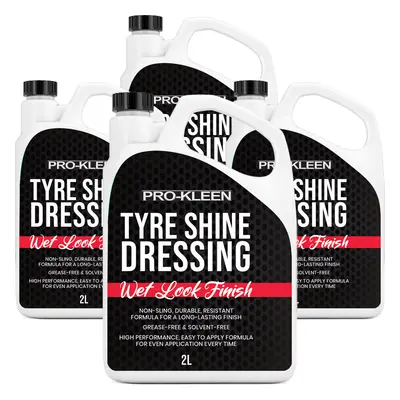 (4 x 2L) ProKleen Tyre Shine Dressing Wet Look Finish