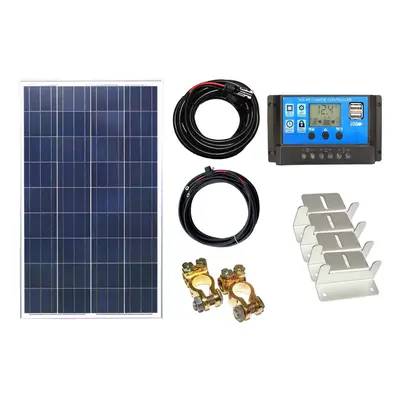 100w Poly Solar Panel Kit - 12V/24V - PWM Controller