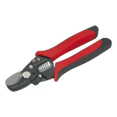 Wire Stripping & Cutting Pliers - Spring Loaded - Safety Lock - Carbon Steel