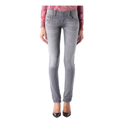 (W23 L32) DIESEL GRUPEE NE 0830Q Womens Denim Jeans Slim Fit Skinny Sweat Jogg Pants Grey