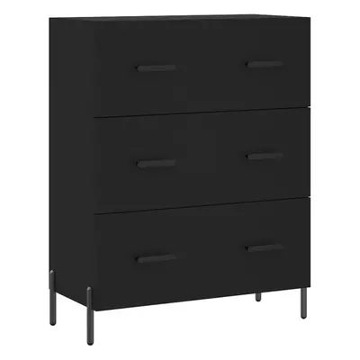 vidaXL Sideboard Storage Cabinet Cupboard Side Cabinet Black Engineered Wood