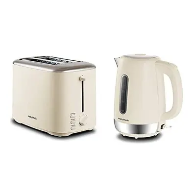 Equip Cream Slice Toaster - Defrost And Reheat Settings - Slot - Stainless Steel - & Cream Equip