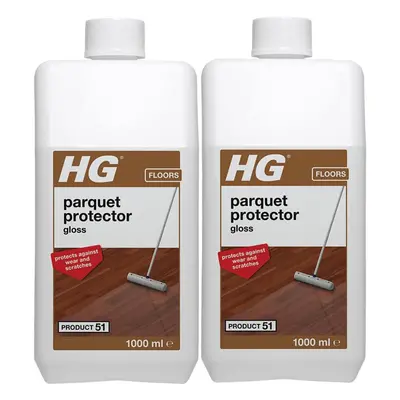 2 x HG Parquet Protector Gloss (Product 51) - Litre