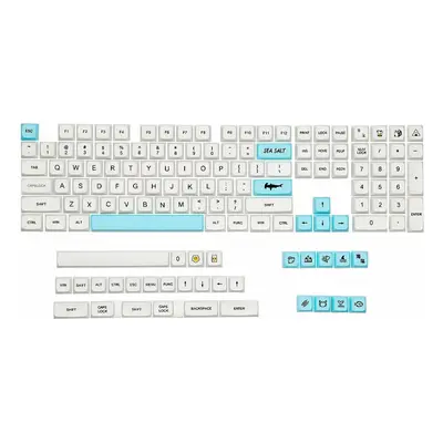 (English) Keys Sea Salt Keycap Set XDA Profile PBT Sublimation Custom Keycaps for Mechanical Key