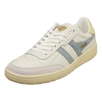 (8) Gola Falcon Womens Casual Trainers in White Blue