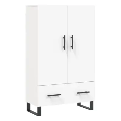 (white) vidaXL Highboard Sideboard Storage Cabinet Side Cabinet White Engineered Wood