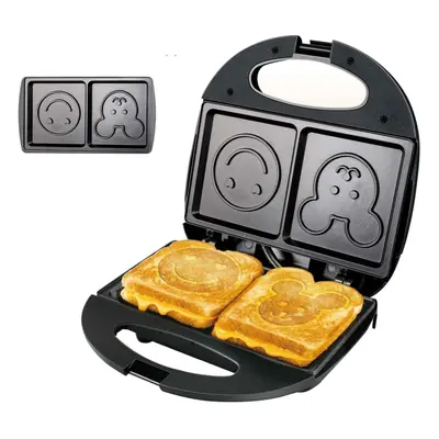 (UK plug, Sandwich Maker 3) 750W Electric Waffles and Sandwich Maker Machine