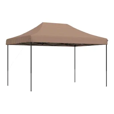 (brown, without sidewall) vidaXL Foldable Party Tent Pop-Up with Sidewalls Patio Gazebo Canopy S