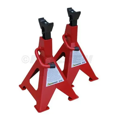 Pair Ton 6T Ratchet Axle Stands Car Van Caravan New Boxed (Neilsen CT0966)