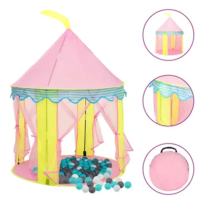 (multicolour 1) vidaXL Children Play Tent with Balls Kids Play House Tent Multi Colours