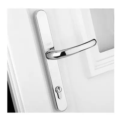 Yale Locks P-PVC-RH-WH Retro Door Handle uPVC Polished PVD White Finish