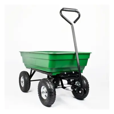 GARDEN DUMP TROLLEY Heavy Load Gravel Soil Cart Tipping Wheelbarrow Tip Truck