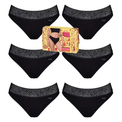 (XS) Pack Sloggi Period Pants Tai Medium Leakproof Womens Underwear Undies Black Bulk Panties