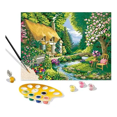 Ravensburger CreArt River Cottage Numbers for Adults and Kids Age Years Up - Painting Arts and C