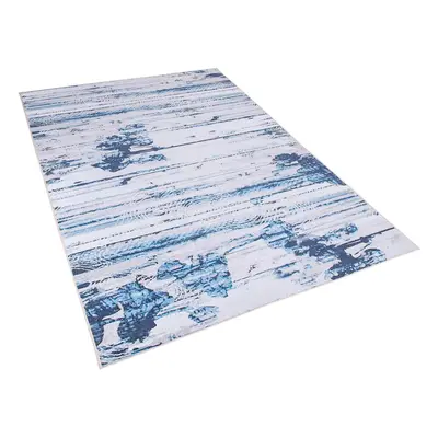 Area Rug x cm Beige and Blue BURDUR