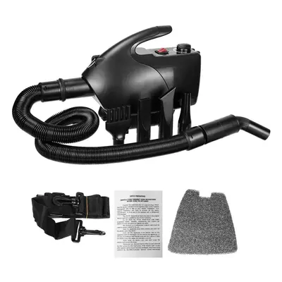 (Black) 2800W Low Noise Pet Hair Dryer Dog Cat Grooming Heater Adjustable Heat Resistance Pet Bl