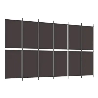 (Brown, x cm) vidaXL Room Divider Privacy Screen Paravent Dressing Room Partition Fabric