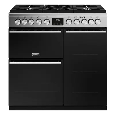 Stoves Precision Deluxe D900DF Stainless Steel 90cm Dual Fuel Range Cooker