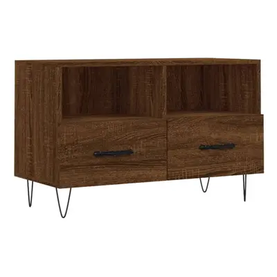 vidaXL TV Cabinet TV Unit Media Cabinet TV Stand Brown Oak Engineered Wood