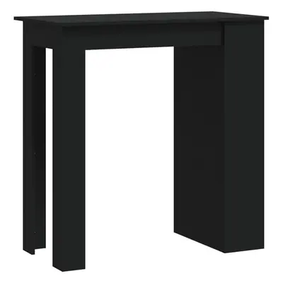 (black) vidaXL Bar Table with Storage Rack Chipboard Home Pub High Table Multi Colours