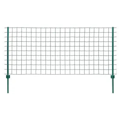 vidaXL Euro Fence Set 20x0.8m Steel Green Outdoor Garden Patio Wire Mesh Panel