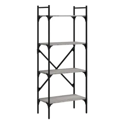 (grey sonoma, x 31.5 x 138.5 cm) vidaXL Bookcase 5-Tier Book Shelf Storage Shelf Organiser Engin