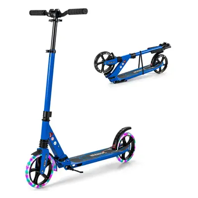 Height-Adjustable Folding Kick Scooter for Kids LED Light-Up Scooter