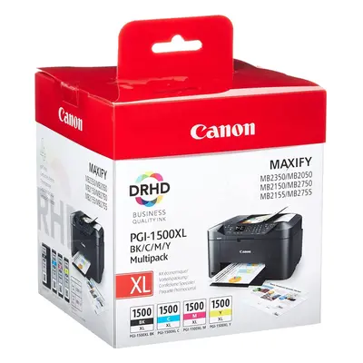 Canon PGI1500XL BK/C/M/Y Multipack Ink Cartridges Original black/cyan/Magenta/yellow