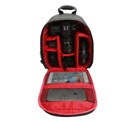 (Red) Light Pro Sling Bag Shoulder Cross Waterproof Water-resistant with Rain Cover for Canon fo