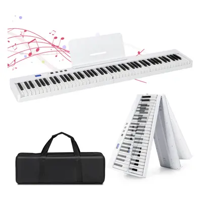 88-Key Foldable Digital Piano Semi Weighted Electronic Keyboard